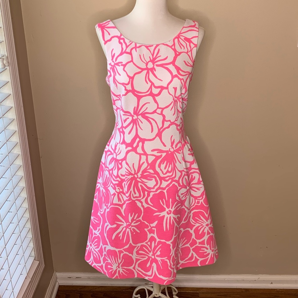 Lilly Pulitzer Bella pink and white dress